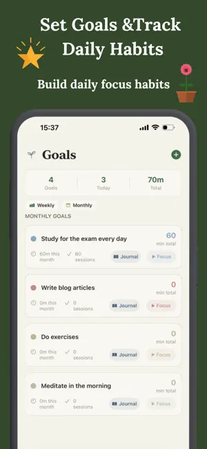 Growing Pomodoro Timer screenshot 2