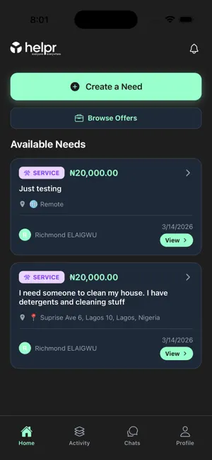 Helpr: Everyone Everywhere screenshot 2
