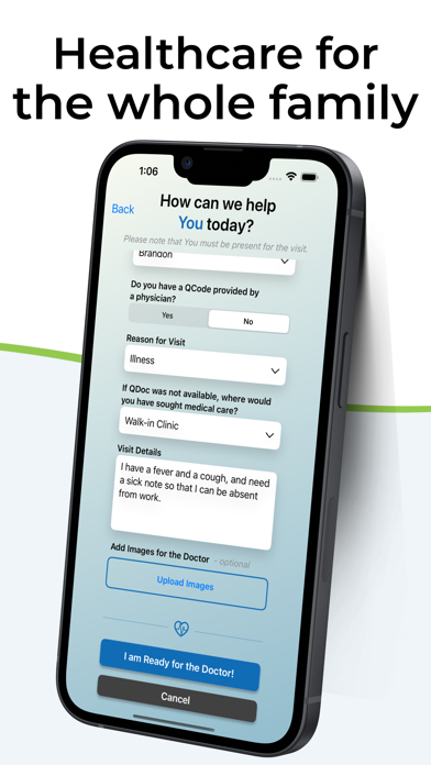 QDoc Virtual Healthcare iPhone screenshot 2
