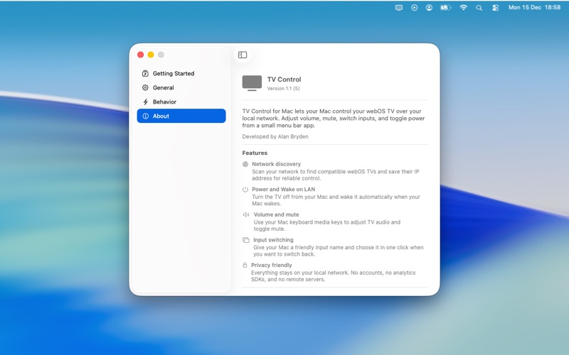App screenshot