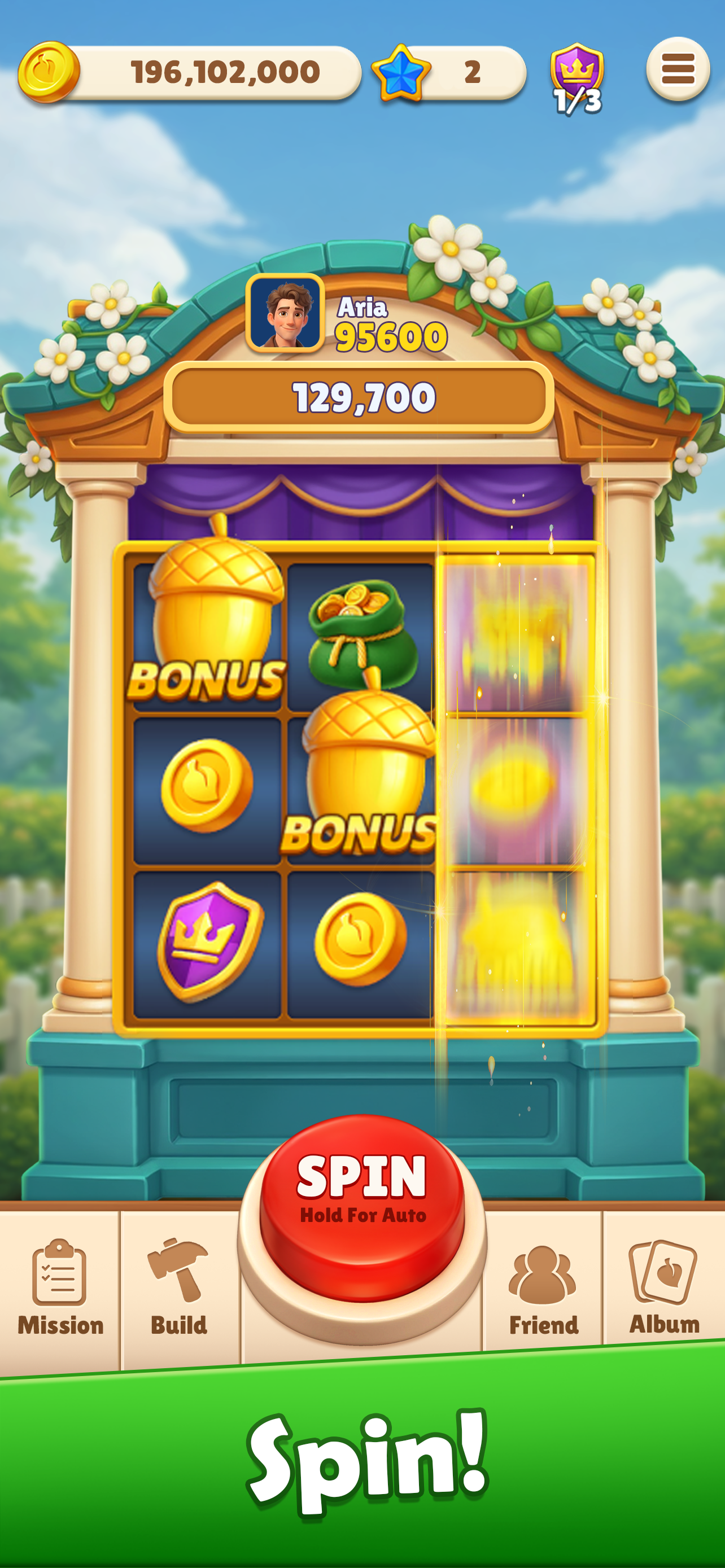 Goldville: Spin & Build screenshot 2