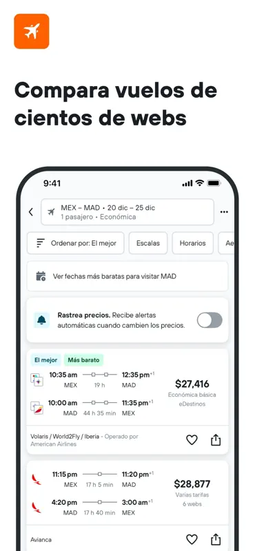 KAYAK: Vuelos, Hoteles, Autos screenshot 2 of 8