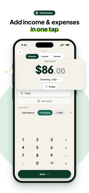 Paranova: Expense Tracker screenshot 2