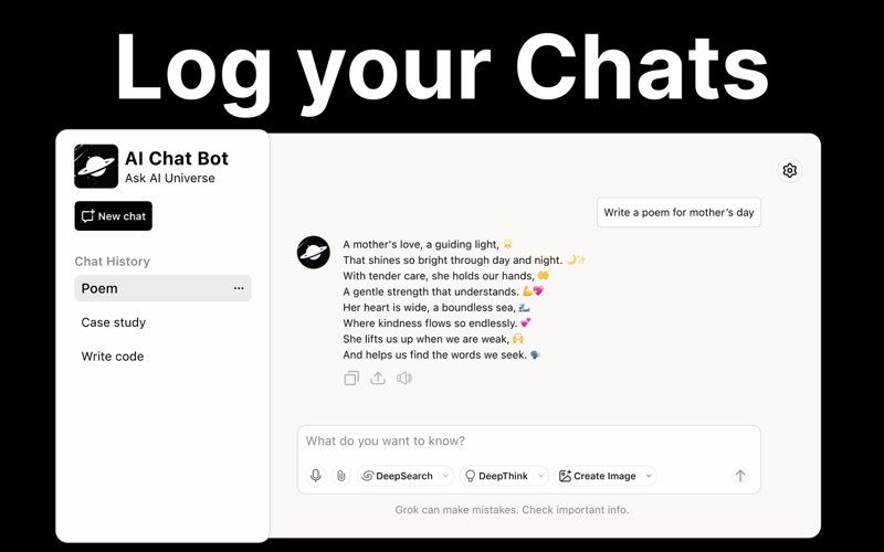 AI Chat Bot : Ask AI Universe Screenshot