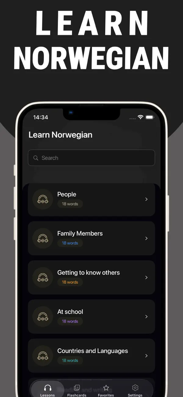 Screenshot #1 pour Learn Norwegian - Lentil