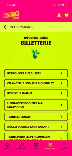 Festival Garorock 2026 iPhone screenshot 3