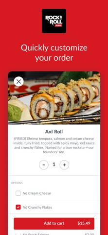Rock N Roll Sushi Rewards iPhone screenshot
