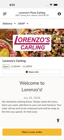 Lorenzo's Pizza iPhone screenshot