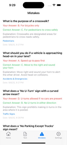 Driving Test-Drivers License iPhone screenshot