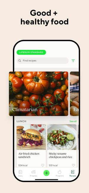 ‎Lifesum Food & Calorie Tracker Screenshot