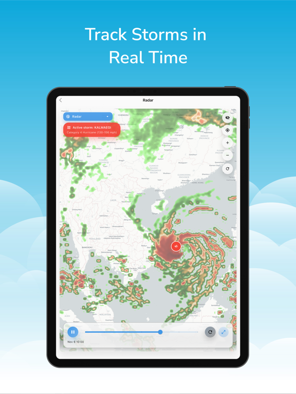 Weather Radar: Forecast Live iPad screenshot 3 - Weather app