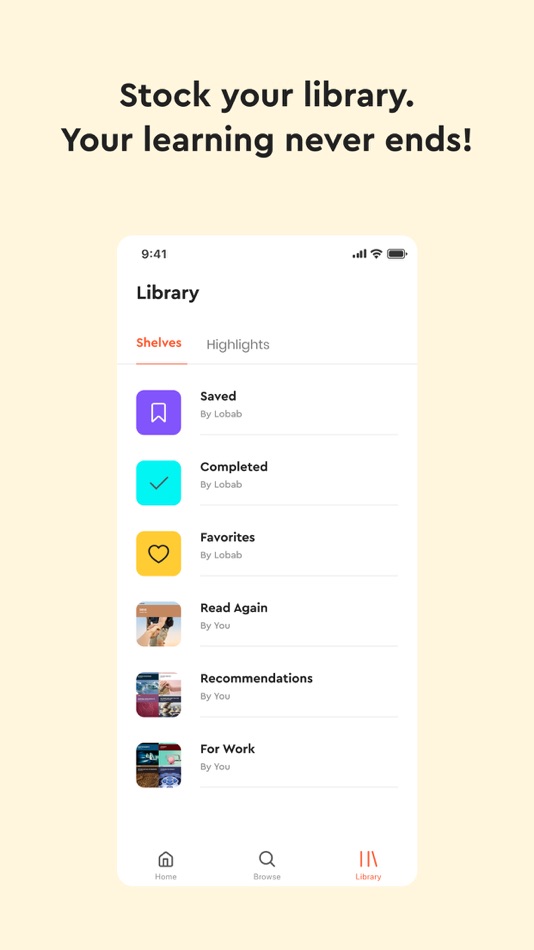 #6. Lobab: Book Summaries, Library (iOS) 由: Vision First LLC