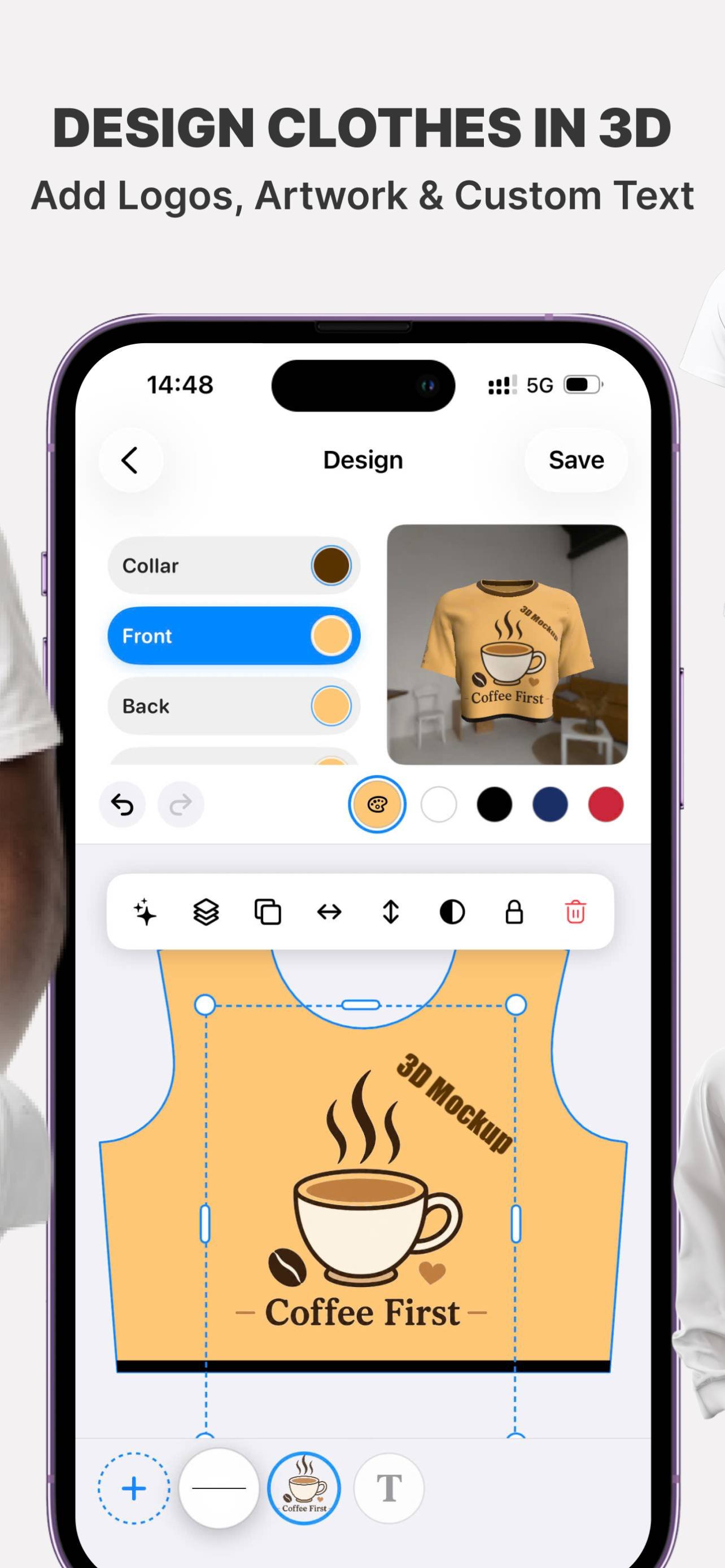 3D Mockups: Clothes Designer screenshot 2