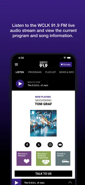 Jazz 91.9 WCLK screenshot 3