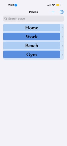 VisitedPlaces screenshot