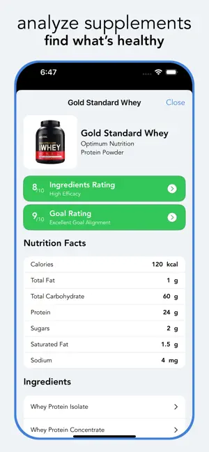 SUPPsnap - analyze supplements screenshot 1