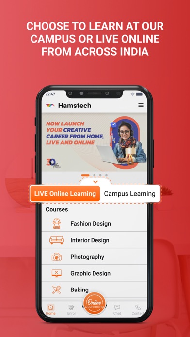 Hamstech Creative Courses Screenshot
