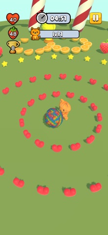 Kitty Roll 3D iPhone screenshot