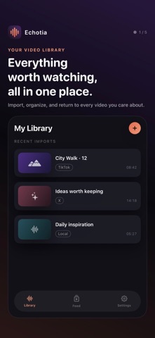 Echotia: Podcast Library Screenshot 1 of 5