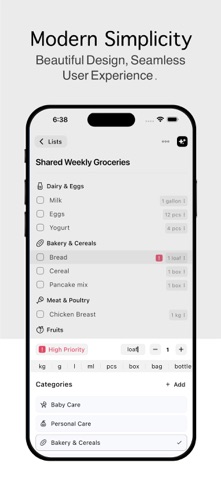 Shopping List - Listize screenshot