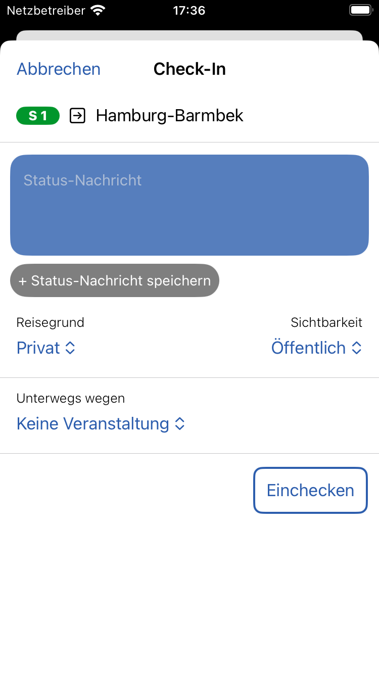 Träwel CheckIn