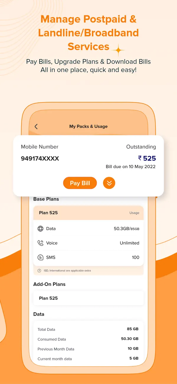 Screenshot #3 pour BSNL Selfcare