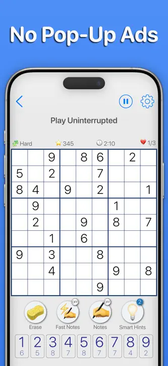 Sudoku No Pop-up Ads screenshot 2