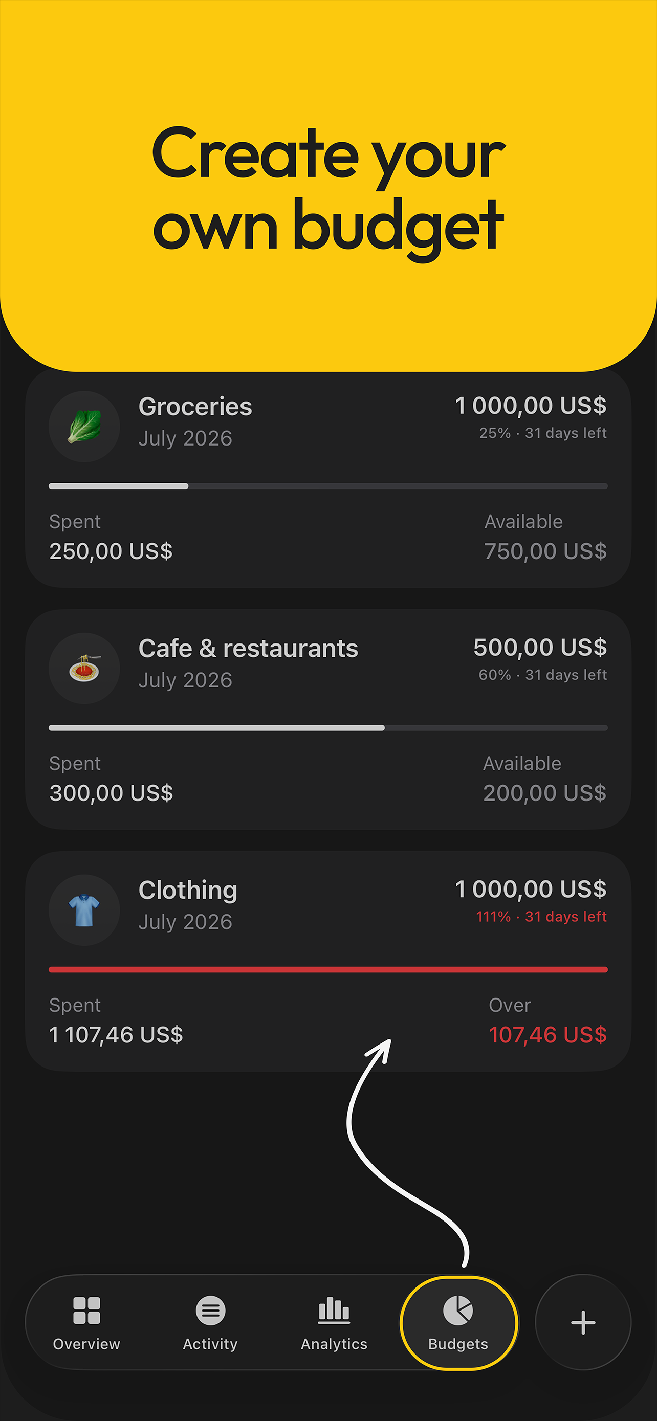 Money tracker. Family spending screenshot 3