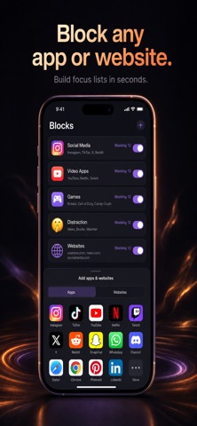 屏蔽应用 专注当下 screenshot
