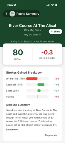 Data Driven Golf iPhone screenshot