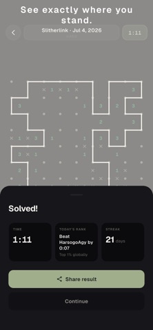 NOREN — Daily Logic Puzzles iPhone screenshot