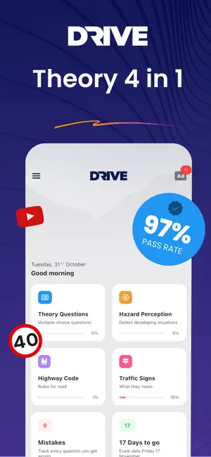 theory 4 in 1 : driving test screenshot 1