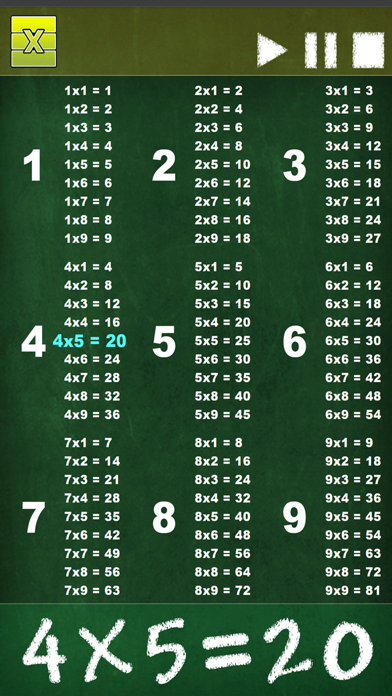 Multiplication 99 Screenshot