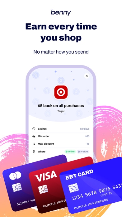 Benny: Cash back on EBT & SNAP Screenshot