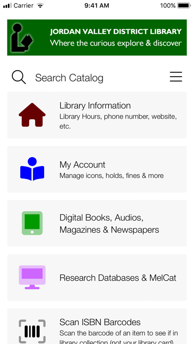 Jordan Valley District Library Screenshot