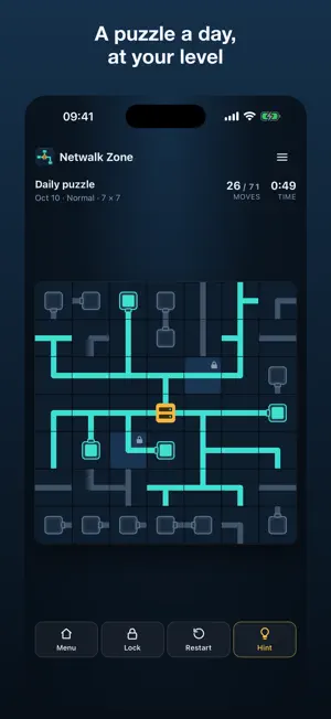 Netwalk Zone: Network Puzzle screenshot 2