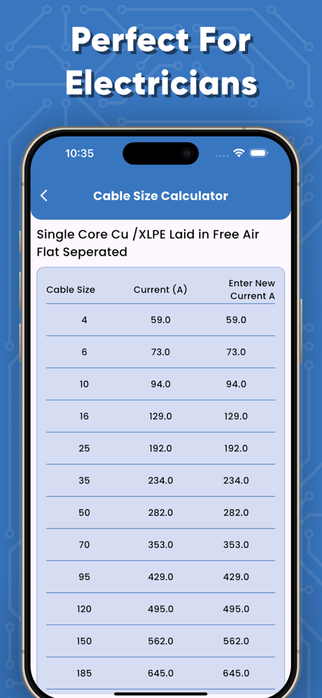 Cable Size Calculators screenshot 6