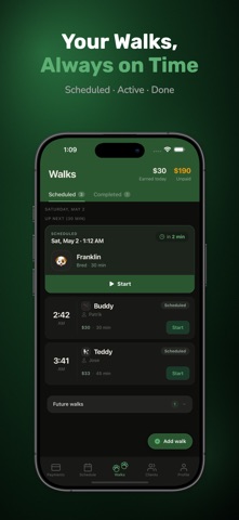 PawManager – Dog Walker App Screenshot 1 of 6