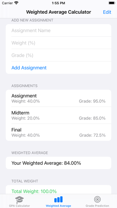 Screenshot #1 pour McGill GPA Calculator