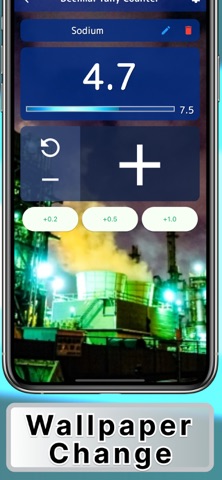 Decimal Tally Counter w/ Limit iPhone screenshot