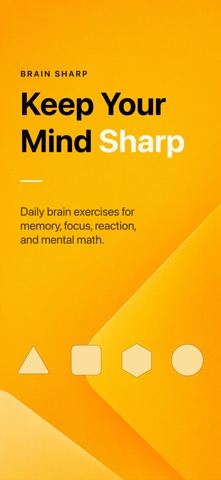 Brain Sharp:  Brain Training iPhone screenshot