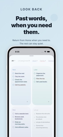 KUU: Brain Dump for Busy Minds iPhone screenshot