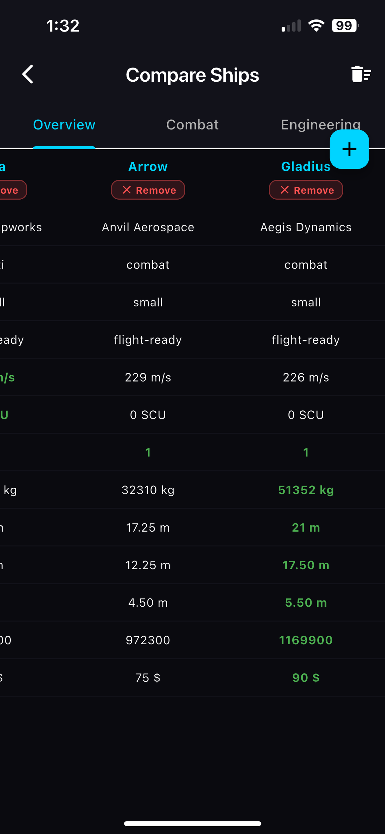 SC Ship Database