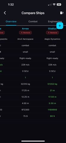 SC Ship Database screenshot
