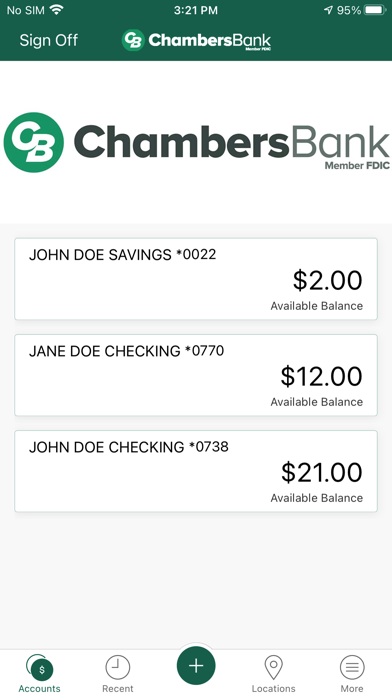 Chambers Bank Business Mobile Screenshot