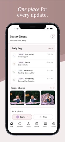 Nanny Nexus: Daily Care Log iPhone screenshot