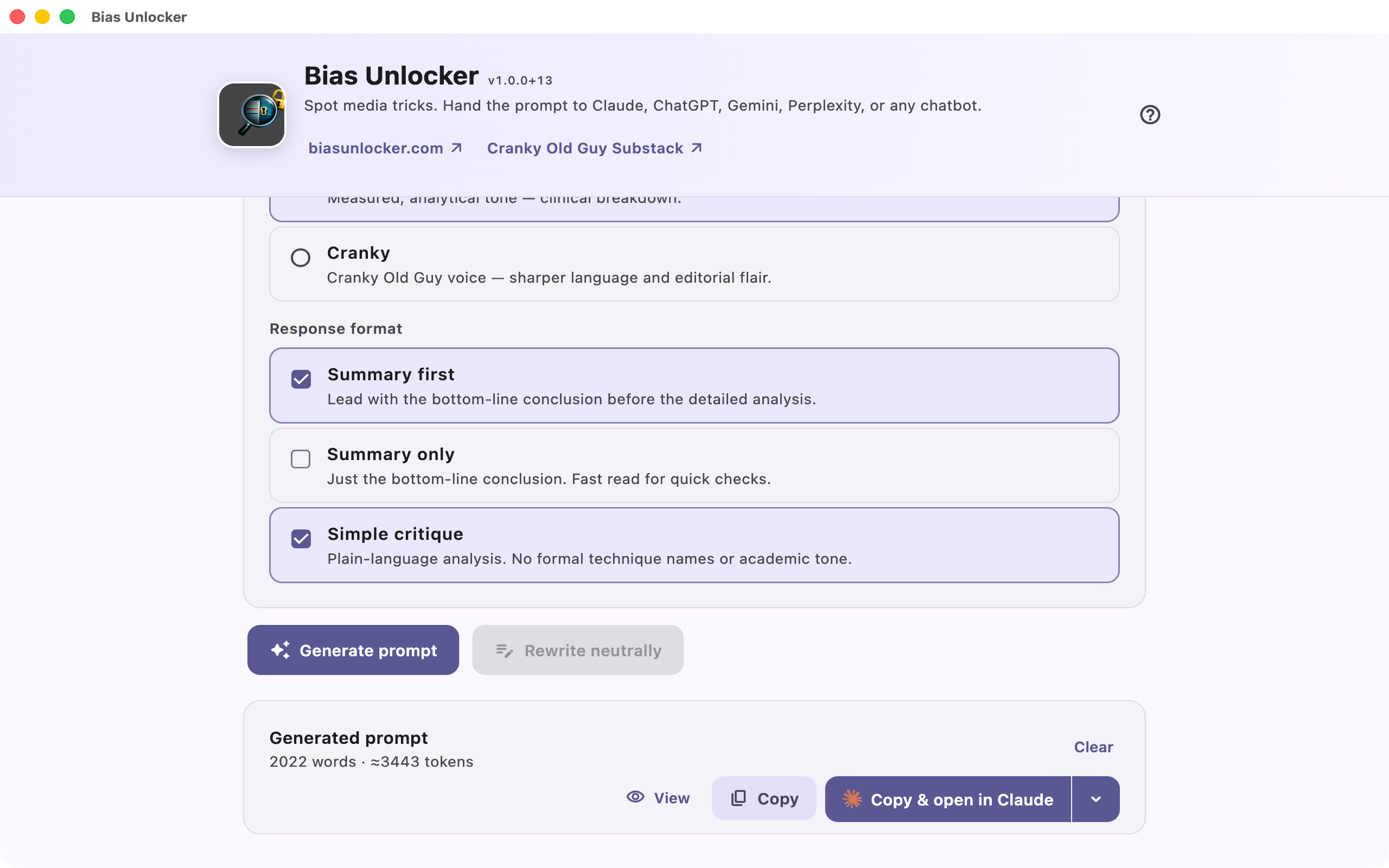 Bias Unlocker
