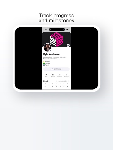 The Studio Booking iPad screenshot