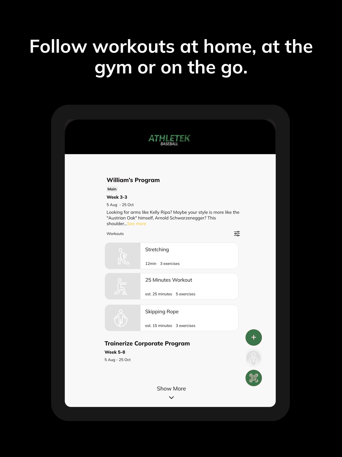 Athletek ipad screenshot 3