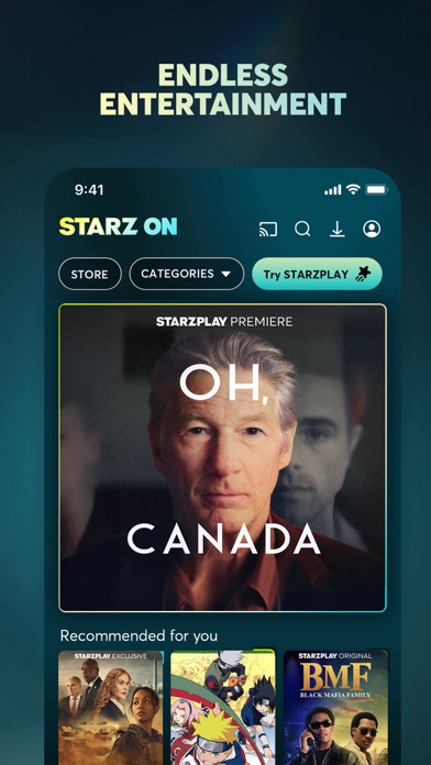 STARZ ON Screenshot